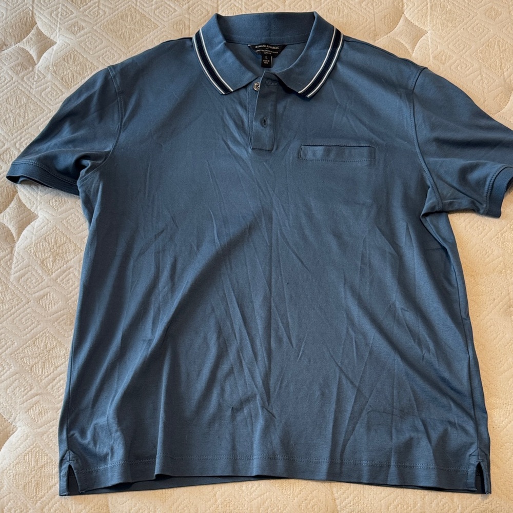 Banana Republic Classic Navy Polo Shirt